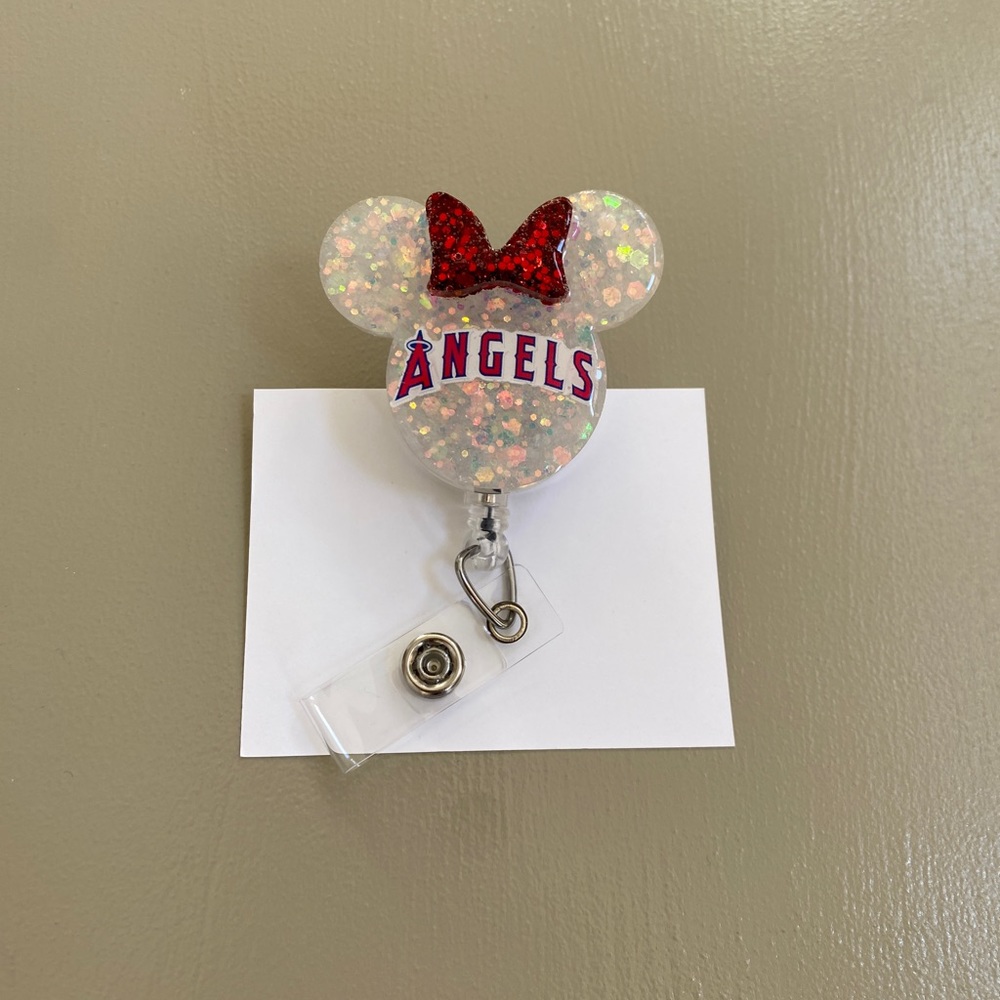 Handmade Angels badge reel